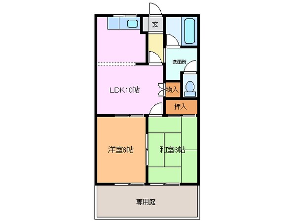 阿倉川駅 徒歩14分 1階の物件間取画像